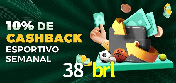 10% de bônus de cashback na 38 brl
